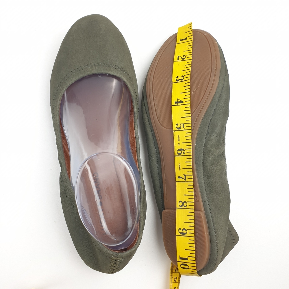 Emmie Lucky Brand leather suede ballet flats women's size 9.5